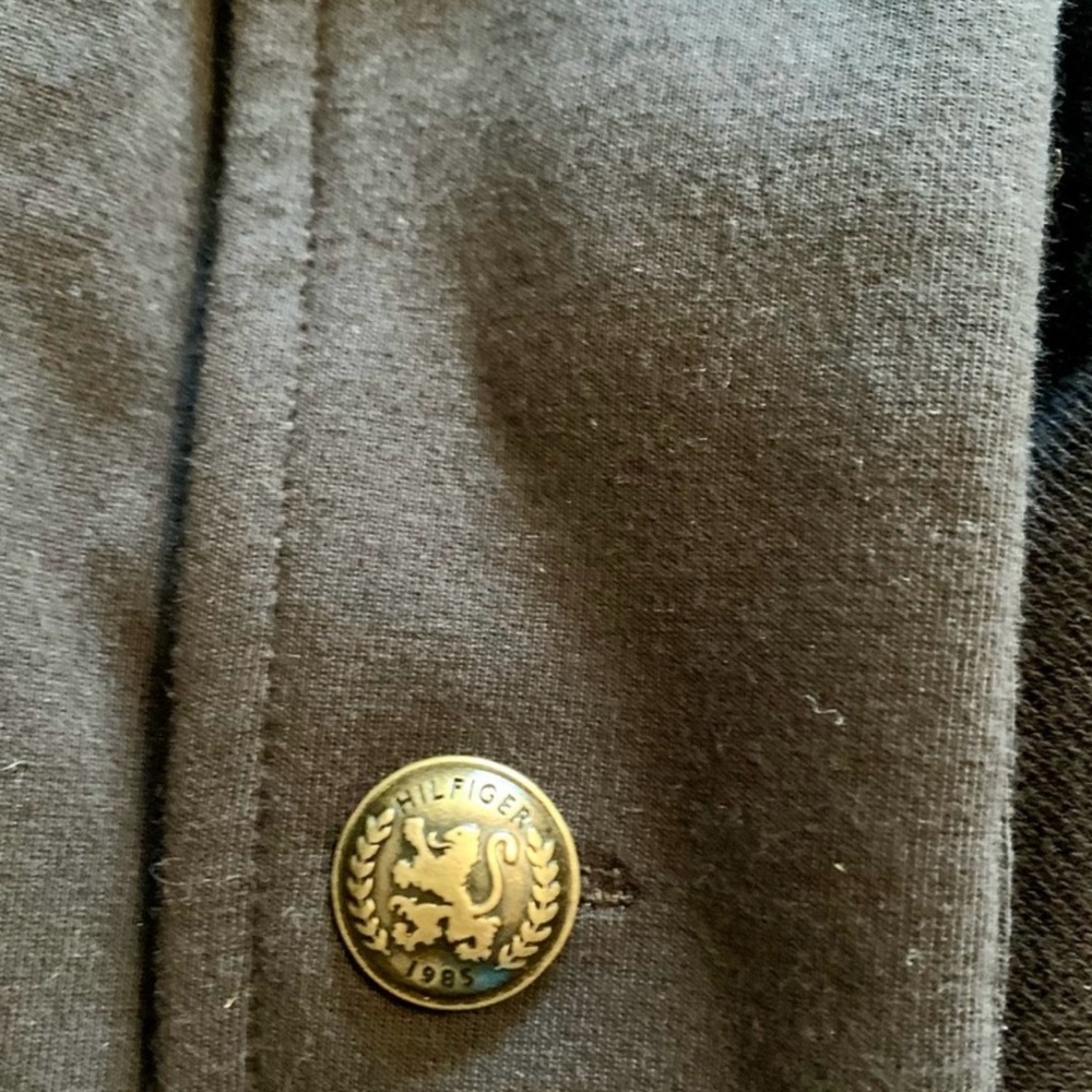 Tommy Hilfiger Black Military Inspired with Gold Buttons - Picture 2 of 4